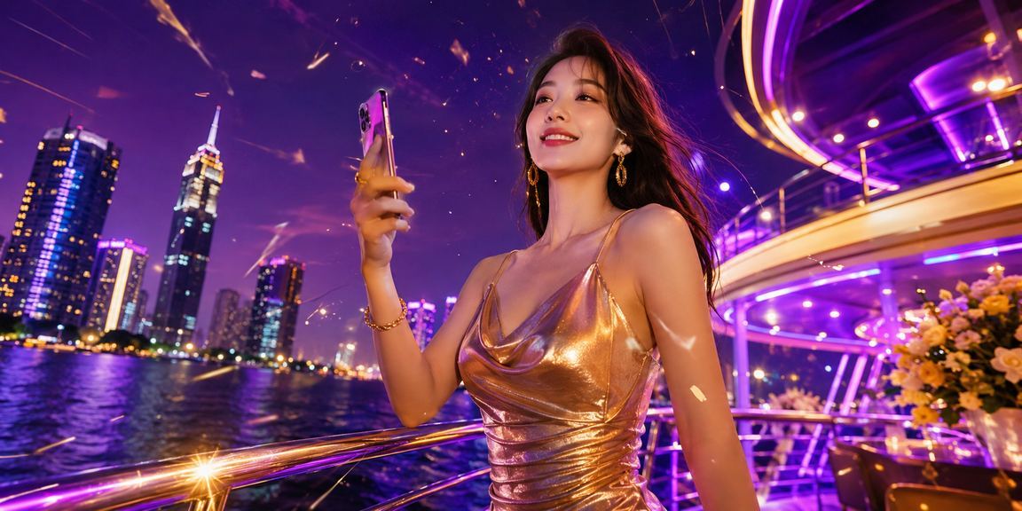 Không gian casino di động tại Sài Gòn đầy sắc màu neon